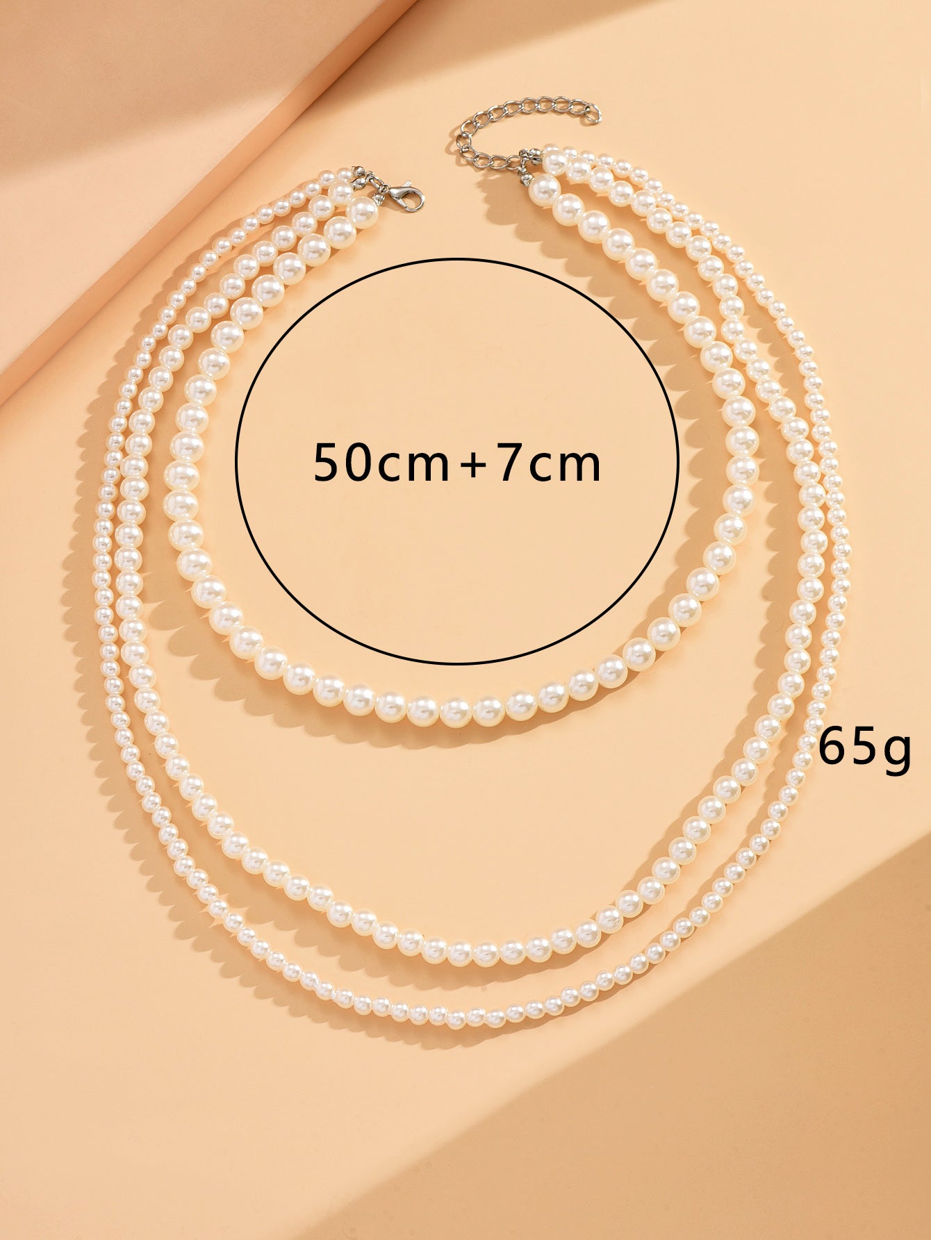 Simple Style Round Plastic Wholesale Layered Necklaces