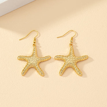 Wholesale Jewelry 1 Pair Ins Style Vacation Starfish Alloy Drop Earrings