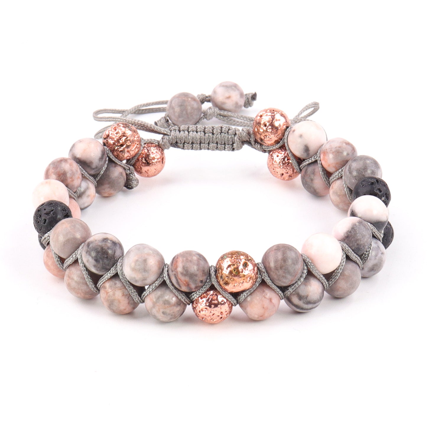 Retro Multicolor Natural Stone Beaded Bracelets