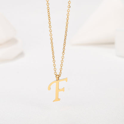 1 Piece Simple Style Letter Stainless Steel Plating Pendant Necklace