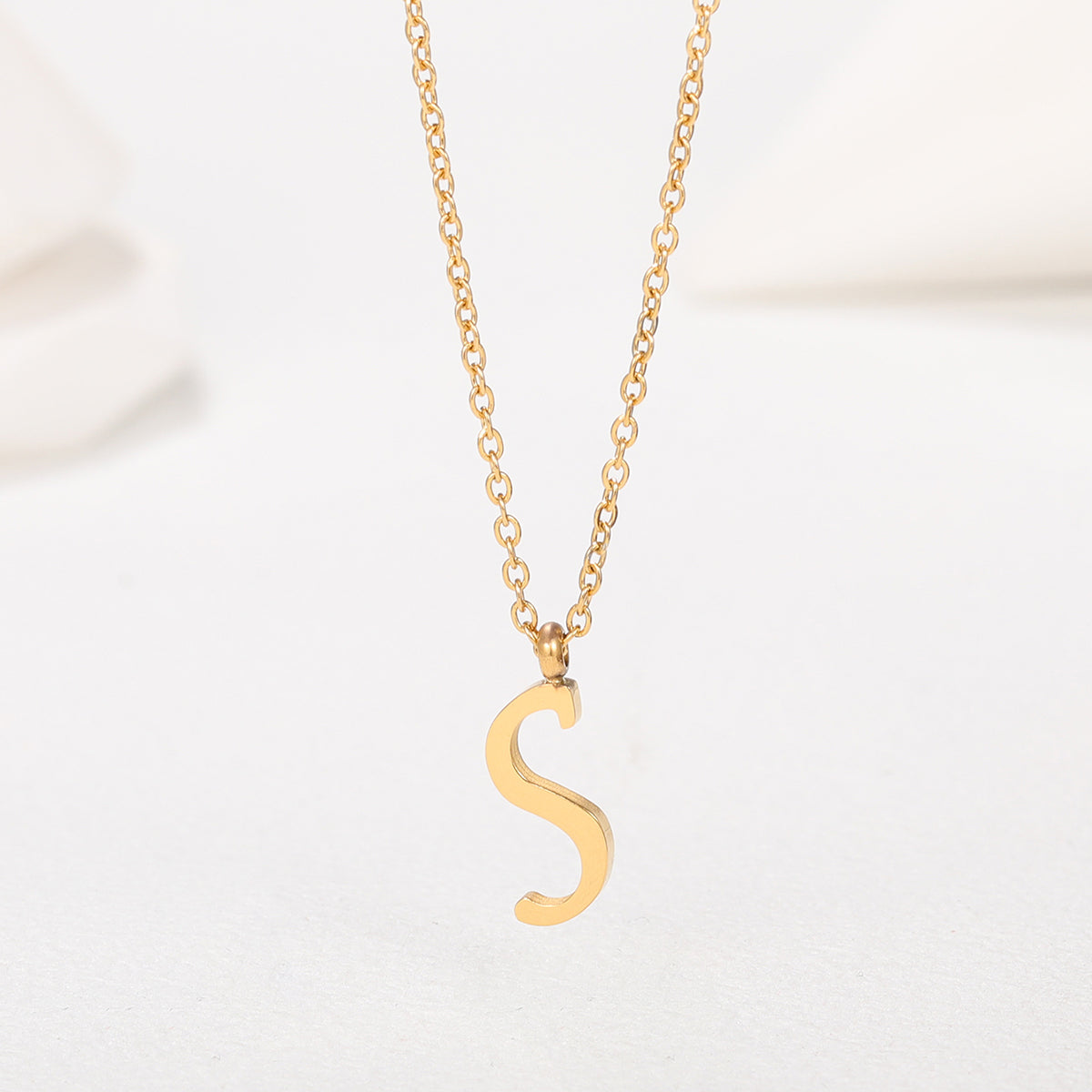 1 Piece Simple Style Letter Stainless Steel Plating Pendant Necklace