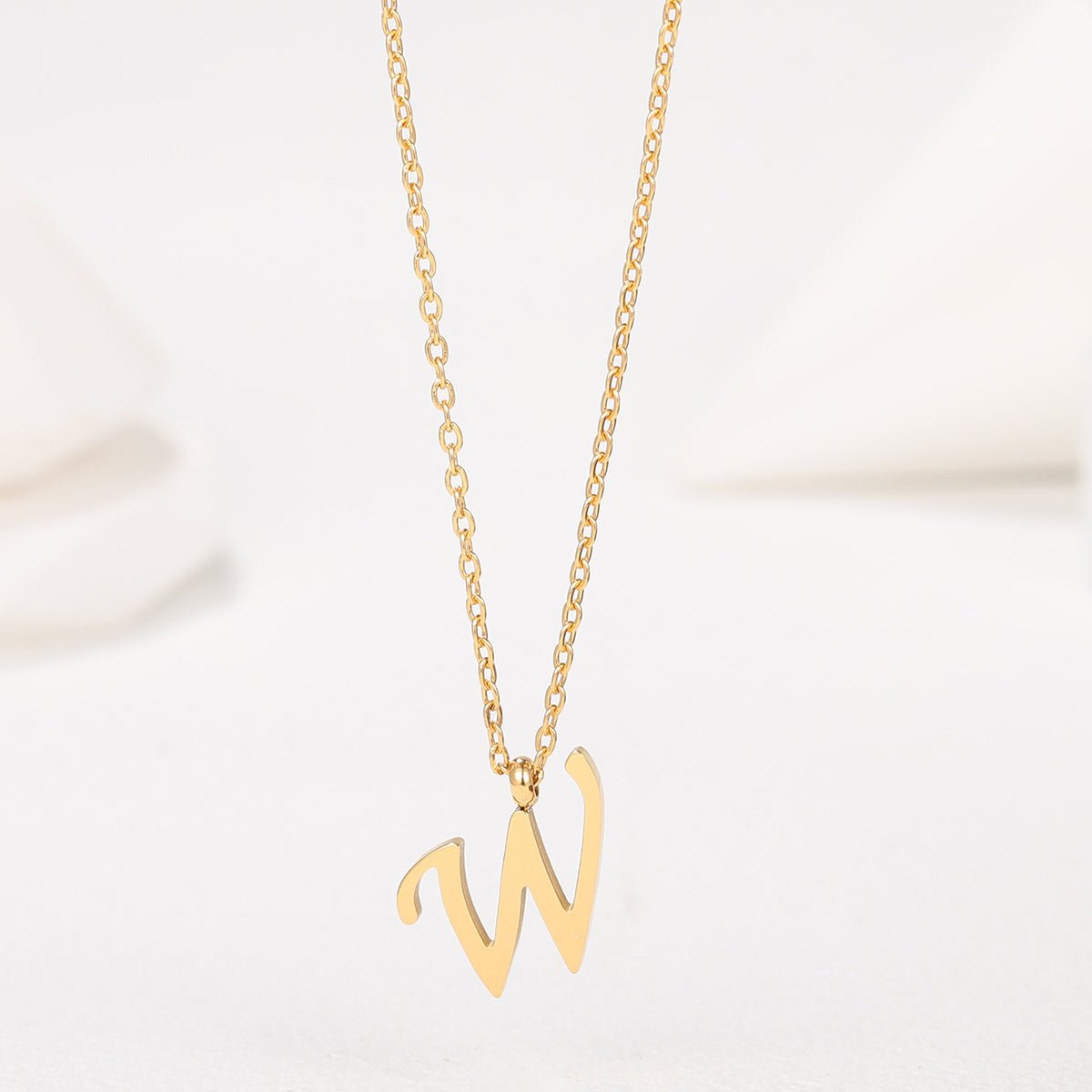 1 Piece Simple Style Letter Stainless Steel Plating Pendant Necklace