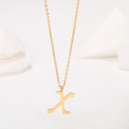 1 Piece Simple Style Letter Stainless Steel Plating Pendant Necklace