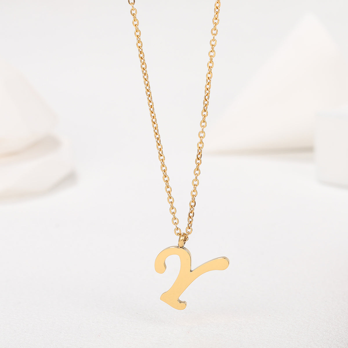 1 Piece Simple Style Letter Stainless Steel Plating Pendant Necklace