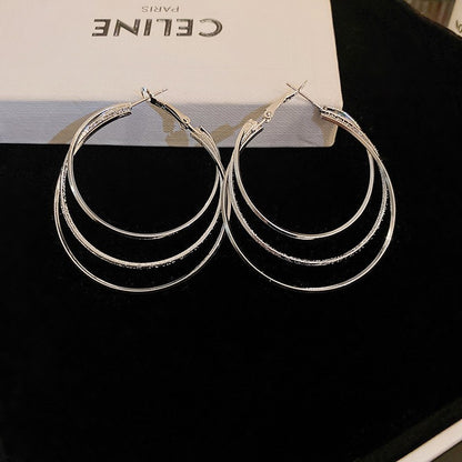 1 Pair Simple Style Circle Alloy Women's Hoop Earrings