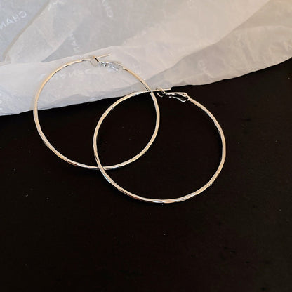 1 Pair Simple Style Circle Alloy Women's Hoop Earrings