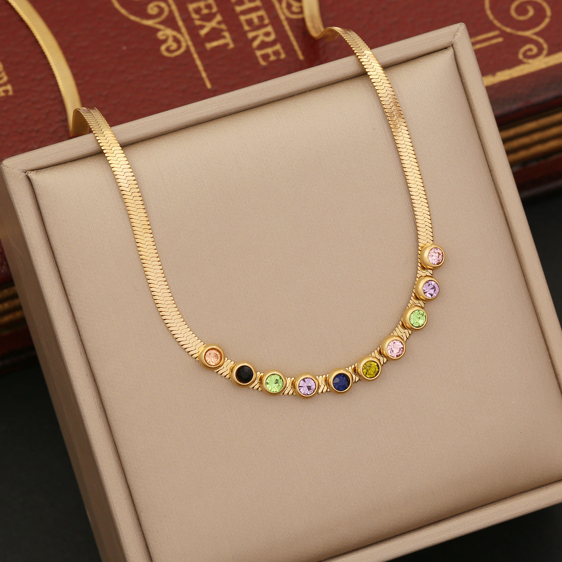 1 Piece Fashion Round Stainless Steel Plating Zircon Bracelets Earrings Necklace