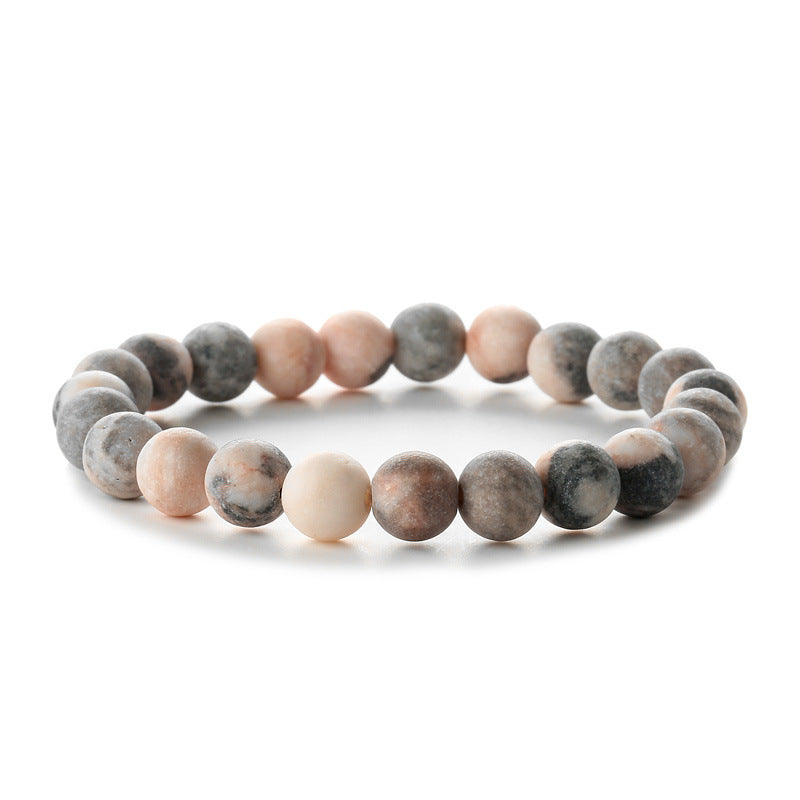 1 Piece Fashion Round Agate Handmade Bracelets