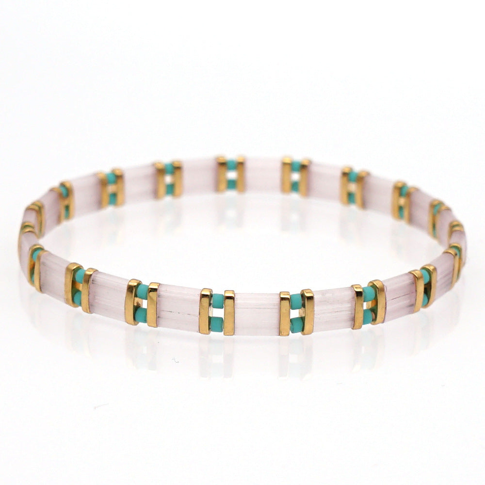 Fashion Rhombus Miyuki Tila Beads Wholesale Bracelets