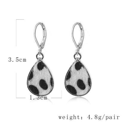 1 Pair Fashion Cow Pattern Star Butterfly Alloy Plating Women's Drop Earrings