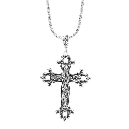 Gothic Cross Alloy Plating 14k Gold Plated Unisex Pendant Necklace