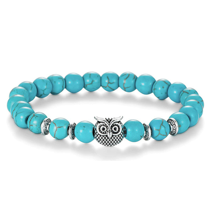 Retro Owl Agate Bracelets