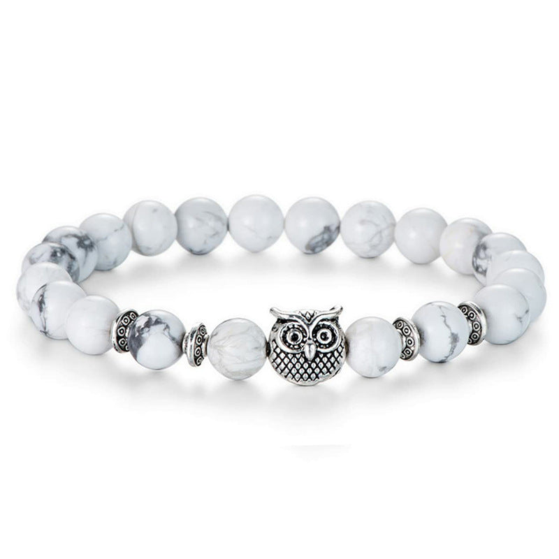 Retro Owl Agate Bracelets