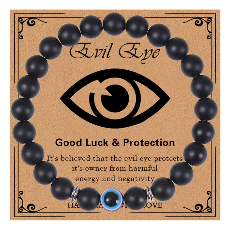 Ethnic Style Devil'S Eye Natural Stone Beaded Bracelets