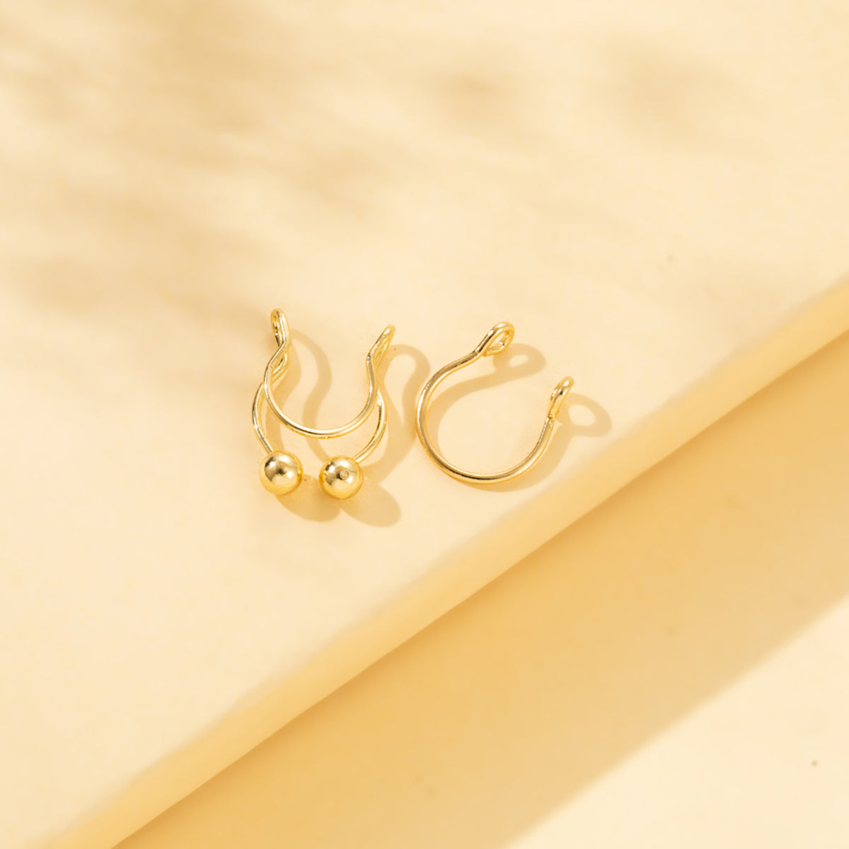 Hip-hop U Shape Alloy Plating Nose Ring