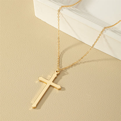 1 Piece Fashion Cross Alloy Plating Women's Pendant Necklace