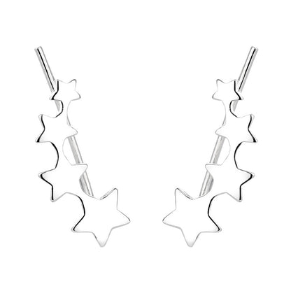 1 Pair Simple Style Star Copper Plating Ear Studs