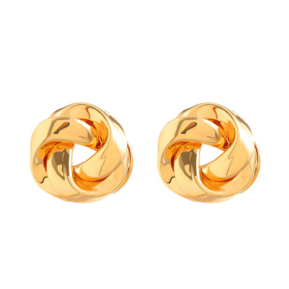 1 Pair Elegant Streetwear Geometric Plating Alloy Ear Studs