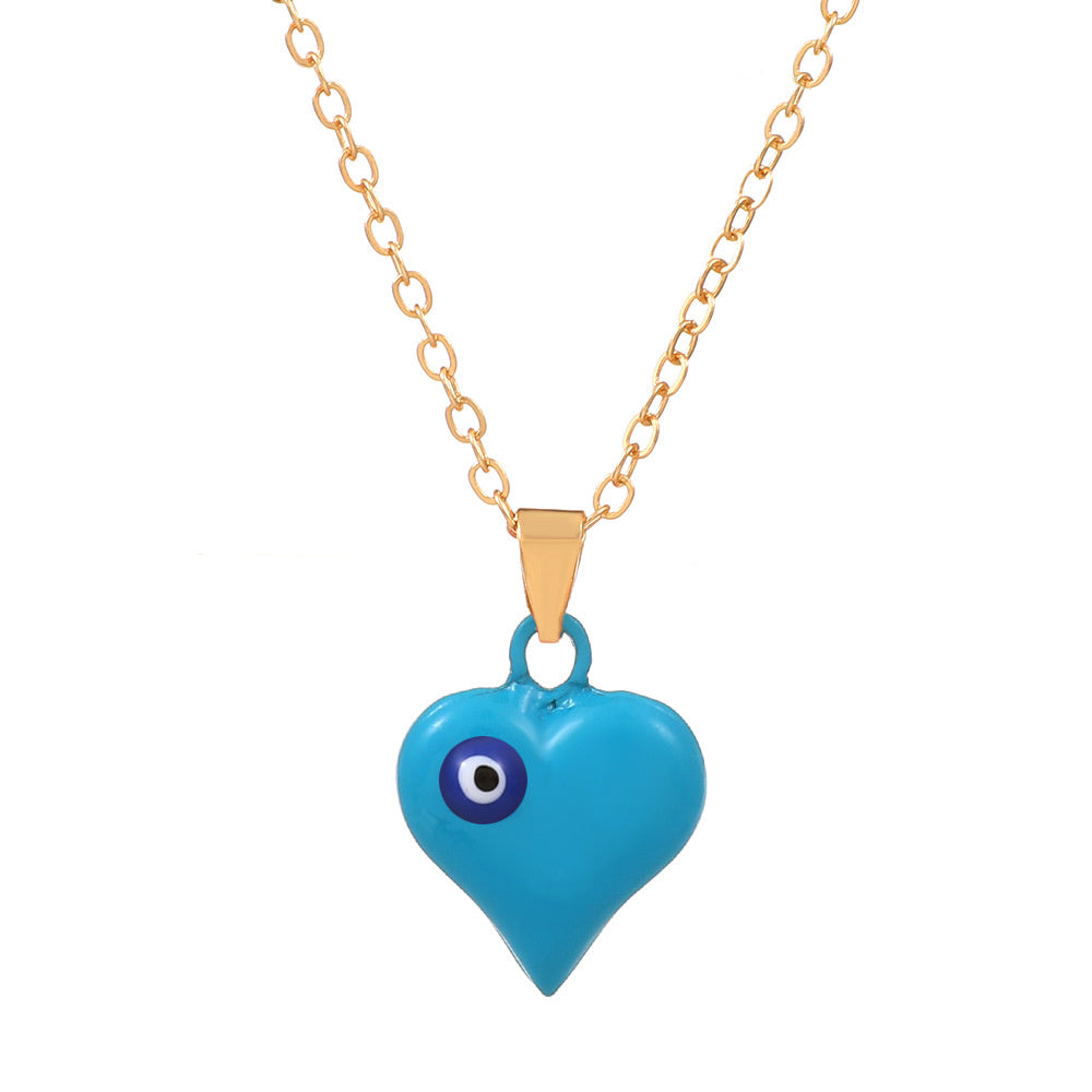 1 Piece Simple Style Heart Shape Arylic Sequin Copper Stoving Varnish Plating Inlay Sequins Rhinestones Zircon 18k Gold Plated Gold Plated Silver Plated Women's Necklace