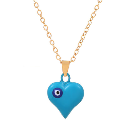 1 Piece Simple Style Heart Shape Arylic Sequin Copper Stoving Varnish Plating Inlay Sequins Rhinestones Zircon 18k Gold Plated Gold Plated Silver Plated Women's Necklace