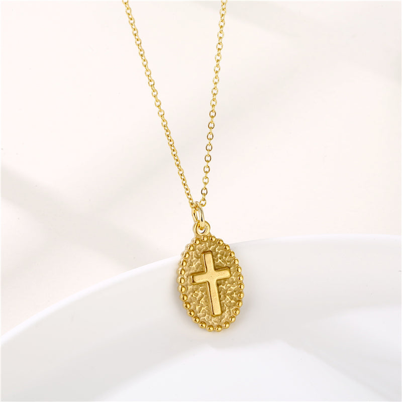 Shiny Rabbit Angel Snake Stainless Steel Titanium Steel Plating Inlay Zircon 18k Gold Plated Gold Plated Pendant Necklace