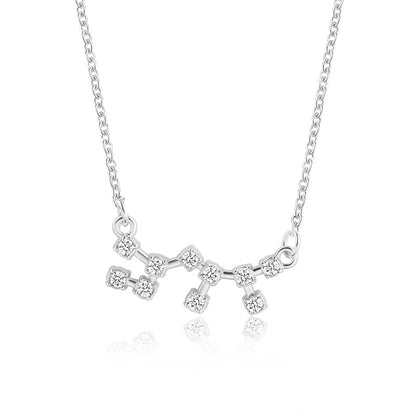 1 Piece Simple Style Constellation Alloy Plating Inlay Zircon Women's Necklace