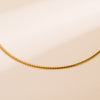 Ins Style Round Stainless Steel Polishing Plating 18k Gold Plated Choker