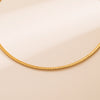 Ins Style Round Stainless Steel Polishing Plating 18k Gold Plated Choker