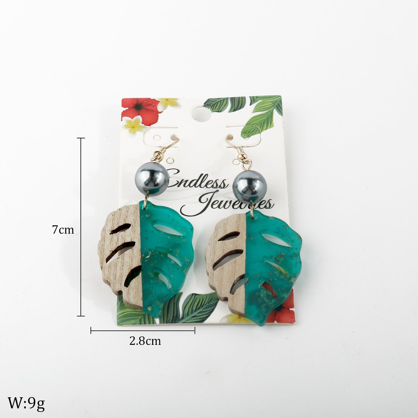 1 Pair Simple Style Leaf Wood Women's Drop Earrings