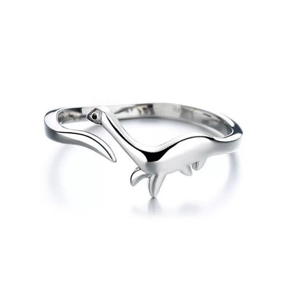 Retro Dinosaur Alloy Plating Metal Unisex Open Ring