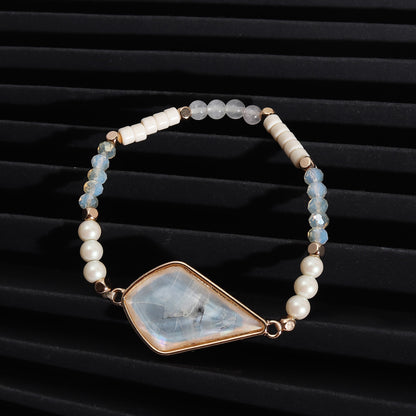 1 Piece Beach Water Droplets Alloy Beaded Plating Inlay Shell Women's Bracelets