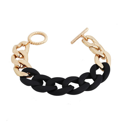 1 Piece Fashion Color Block Alloy Plating Women's Bracelets