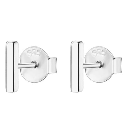 1 Pair Simple Style Number Sterling Silver Plating Ear Studs
