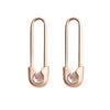 1 Pair Simple Style Geometric Alloy Plating Drop Earrings