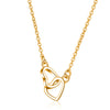 Simple Style Heart Shape Alloy Plating White Gold Plated Gold Plated Women's Pendant Necklace