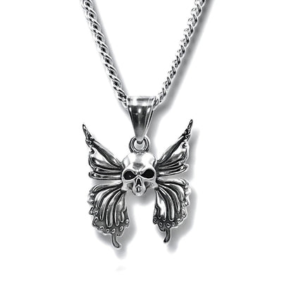 Punk Skull Stainless Steel Alloy Plating Pendant Necklace