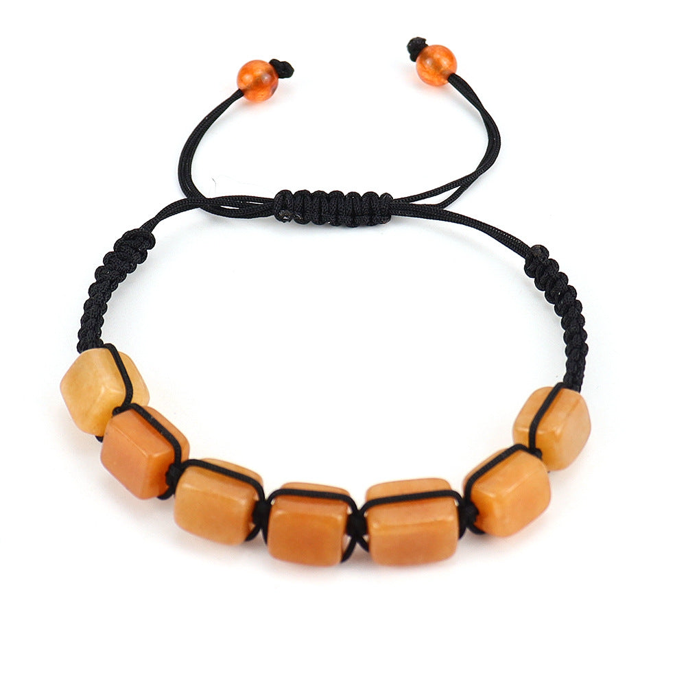 Ethnic Style Square Natural Stone Braid Bracelets