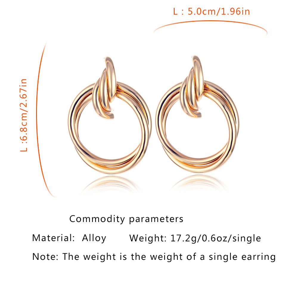 Wholesale Jewelry 1 Pair Modern Style Sun Square Moon Alloy Drop Earrings Ear Studs