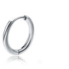 1 Piece Retro Solid Color Plating 304 Stainless Steel Titanium Steel Hoop Earrings