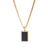 Wholesale Simple Style Rectangle Stainless Steel Shell Pendant Necklace