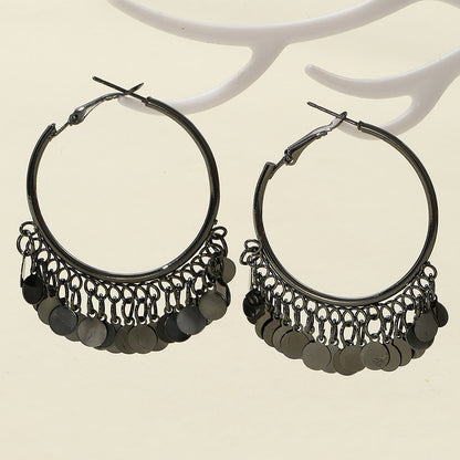 Wholesale Jewelry 1 Pair Commute Round Alloy Earrings