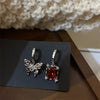 Simple Style Star Heart Shape Flower Copper Plating Inlay Zircon Earrings Ear Studs 1 Pair