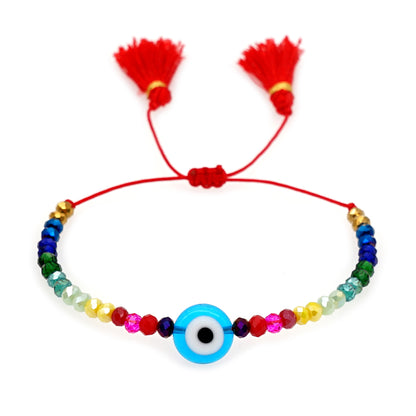 Ethnic Style Eye Glass Beaded Unisex Bracelets