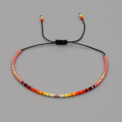 Simple Style Geometric Glass Beaded Unisex Bracelets