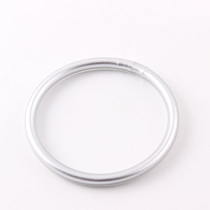 Basic Classic Style Round Silica Gel Women's Buddhist Bangle