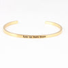 Wholesale Retro Letter Stainless Steel Bangle