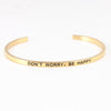 Wholesale Retro Letter Stainless Steel Bangle