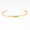 Wholesale Retro Letter Stainless Steel Bangle