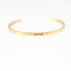 Wholesale Retro Letter Stainless Steel Bangle