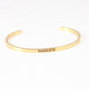 Wholesale Retro Letter Stainless Steel Bangle